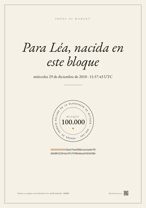 La plantilla moment, con el bloque 100.000